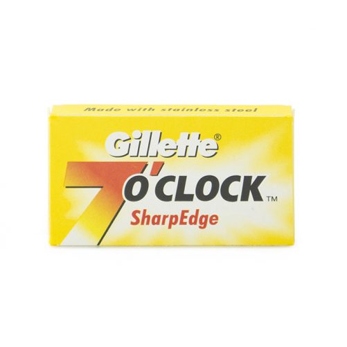 Gillette 7 O'Clock Safety Razors Yellow Box
