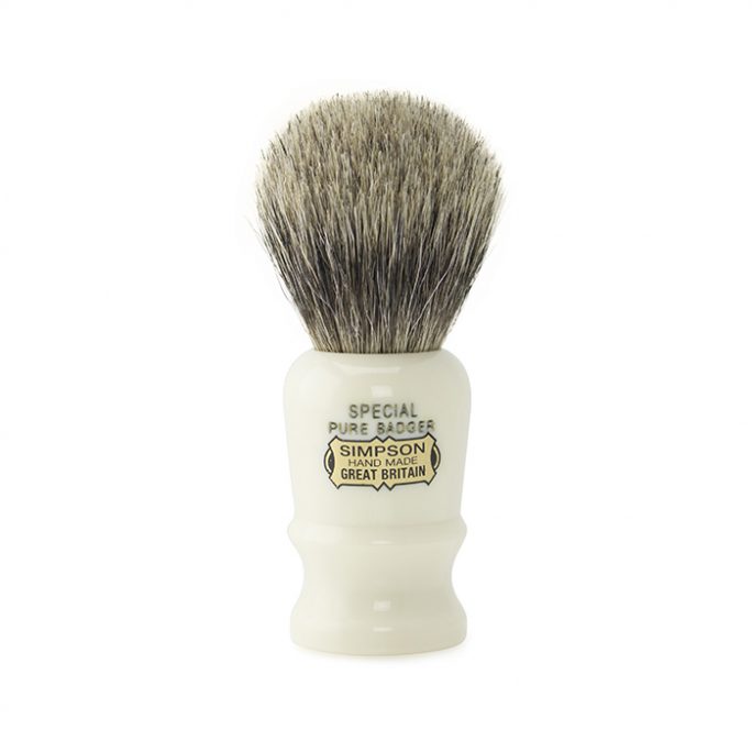 Simpsons Shaving Brush company has provided quality brushes for almost a 100 years which include models such as the Special S1 Pure Badger.