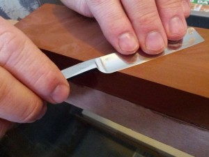 shaving with a straight razor