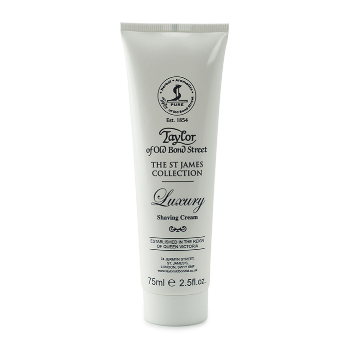 Taylor of Old Bond Street Shaving Cream Tube St James Collection