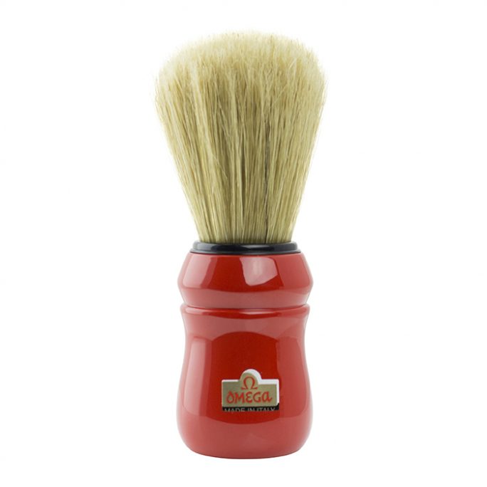 Omega Professional Hog Shaving Brush - Red